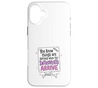 Funny Introvert Protest Sign Resist Quote Design Case for iPhone 16 Plus