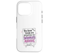 Funny Introvert Protest Sign Resist Quote Design Case for iPhone 16 Pro