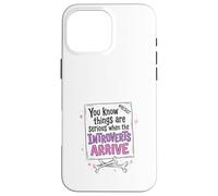 Funny Introvert Protest Sign Resist Quote Design Case for iPhone 16 Pro Max