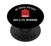 Funny Introvert Socially Awkward Quiet People PopSockets Adhesive PopGrip