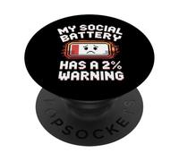 Funny Introvert Socially Awkward Quiet People PopSockets Adhesive PopGrip