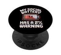 Funny Introvert Socially Awkward Quiet People PopSockets Adhesive PopGrip