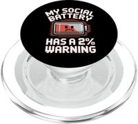 Funny Introvert Socially Awkward Quiet People PopSockets PopGrip for MagSafe