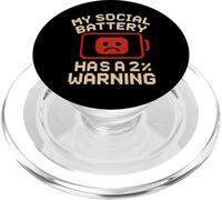 Funny Introvert Socially Awkward Quiet People PopSockets PopGrip for MagSafe