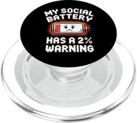 Funny Introvert Socially Awkward Quiet People PopSockets PopGrip for MagSafe