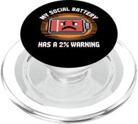 Funny Introvert Socially Awkward Quiet People PopSockets PopGrip for MagSafe