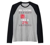 Funny Introvert Socially Awkward Quiet People Raglan Baseball Tee