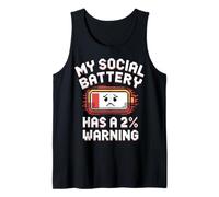 Funny Introvert Socially Awkward Quiet People Tank Top