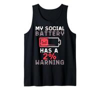 Funny Introvert Socially Awkward Quiet People Tank Top