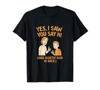 Funny Introvert Thumbs Up Quote Comic Print T-Shirt