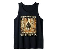 Funny Introverts Unite in Our Forests Bigfoot Tank Top