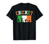 Funny Ireland Cricket Flag Tee For Lovers Of Cricket Game T-Shirt