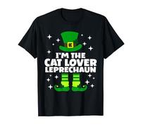 Funny Irish Cat Lover Leprechaun St Patricks Day Ireland T-Shirt