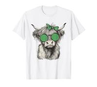 Funny Irish Highland Cow St Patrick’s Day Cows Lover Farm T-Shirt