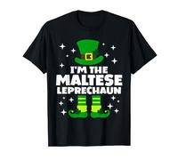 Funny Irish Maltese Leprechaun Happy St Patricks Day Ireland T-Shirt