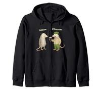 Funny Irish O'Possum vs Possum Pun Saint Patrick's Day Humor Zip Hoodie