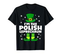 Funny Irish Polish Leprechaun Happy St Patricks Day Ireland T-Shirt