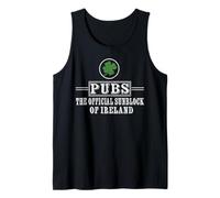 Funny Irish Pubs Sunblock St Patricks Gift Ireland Pride Tank Top