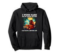 Funny Irish Setter Dog I Work Hard So Irish Setter Lovers Pullover Hoodie