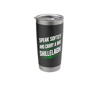 Funny Irish Shillelagh - St. Patricks Shamrock Big Stick Stainless Steel Insulated Tumbler