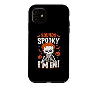 Funny Irish Skeleton With Red Hair Sounds Spooky Im In Treat Case for iPhone 11