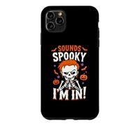 Funny Irish Skeleton With Red Hair Sounds Spooky Im In Treat Case for iPhone 11 Pro Max