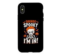 Funny Irish Skeleton With Red Hair Sounds Spooky Im In Treat Case for iPhone X/XS