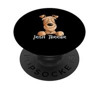 Funny Irish Terrier Gifts For Dog Lover PopSockets Swappable PopGrip