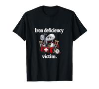 Funny Iron Deficiency Victim Golf Novelty Graphic T-Shirt