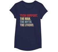 Funny IT Guy, and Support for tech, Myth, Legend Programmer T-Shirt, Girls, Navy Blue, X-Small