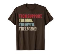 Funny IT Guy, and Support for tech, Myth, Legend Programmer T-Shirt, Men, Brown, Small