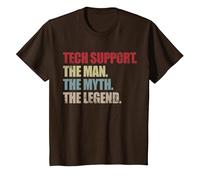 Funny IT Guy, and Support for tech, Myth, Legend Programmer T-Shirt, Youth, Brown, X-Small