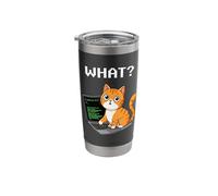 Funny IT Programmer Cat Sudo Rm -rf Computer Science Nerd Stainless Steel Insulated Tumbler