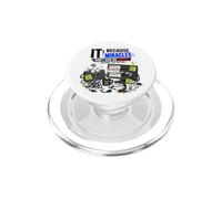 Funny IT Service Desk Information Technology Job Career Men PopSockets PopGrip for MagSafe