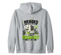 Funny IT Service Desk Information Technology Job Career Men Zip Hoodie