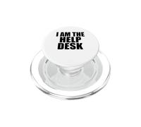 Funny IT Support Technician Humor I Am The Help Desk PopSockets PopGrip for MagSafe