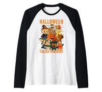 Funny Italian Brainrot Halloween Costume Meme BRAINROT Kids Raglan Baseball Tee