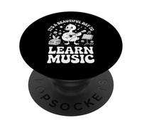 Funny Its A Beautiful Day To Learn Music Saying PopSockets Adhesive PopGrip