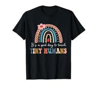 Funny It's a Good Day to Teach Tiny Humans for Teacher T-Shirt, Men, Black, Large