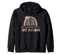 Funny it's a good day to teach tiny humans For teacher Zip Hoodie