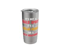 Funny It's a Not Bald Spot It's Solar Panel Baldness Joke Stainless Steel Insulated Tumbler