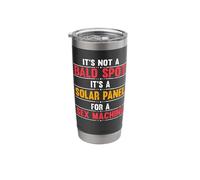 Funny It's a Not Bald Spot It's Solar Panel Baldness Joke Stainless Steel Insulated Tumbler
