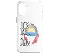 Funny it's in my DNA Antigua and Barbuda flag Fingerprint Case for iPhone 16