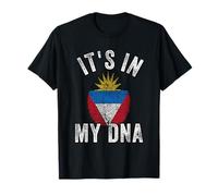 Funny it's in my DNA Antigua and barbuda flag Fingerprint T-Shirt