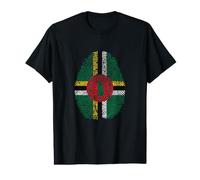 Funny It's in My DNA Dominica Flag Fingerprint Value Graphic T-Shirt