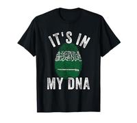 Funny it's in my DNA Saudi Arabia flag Fingerprint T-Shirt