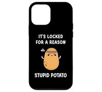 Funny It's Locked For A Reason Stupid Angry Potato Meme Case for iPhone 12 mini