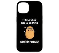 Funny It's Locked For A Reason Stupid Angry Potato Meme Case for iPhone 13