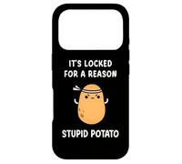 Funny It's Locked For A Reason Stupid Angry Potato Meme Case for iPhone 17 Pro