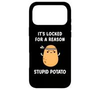 Funny It's Locked For A Reason Stupid Angry Potato Meme Case for iPhone 17 Pro Max